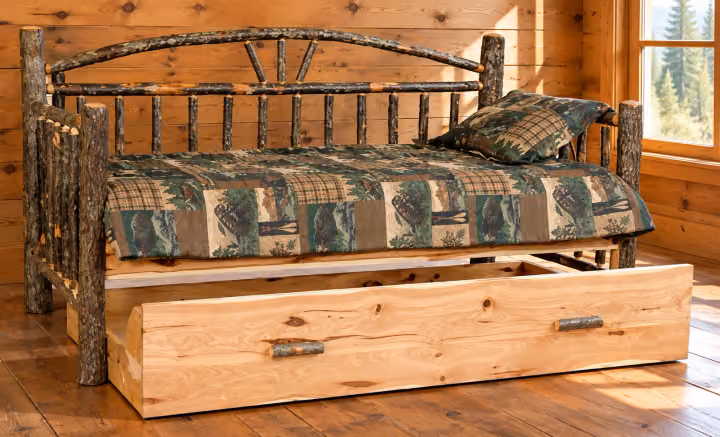 Hemlock Ridge Hickory Day Bed with Trundle