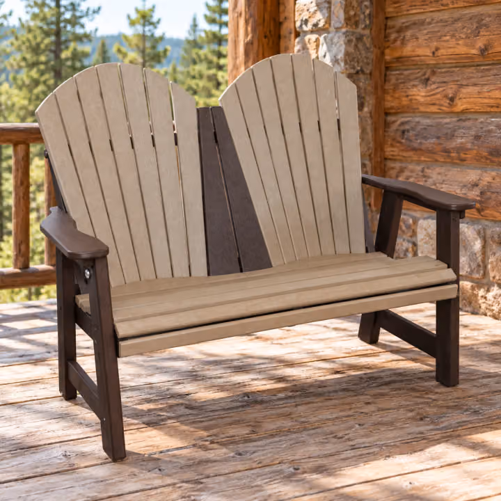 Lakeside Comfort Garden Bench — Outdoor Poly