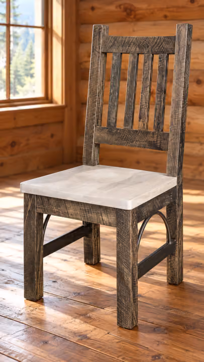 Canyon Cross Rough-sawn Maple Dining Chair