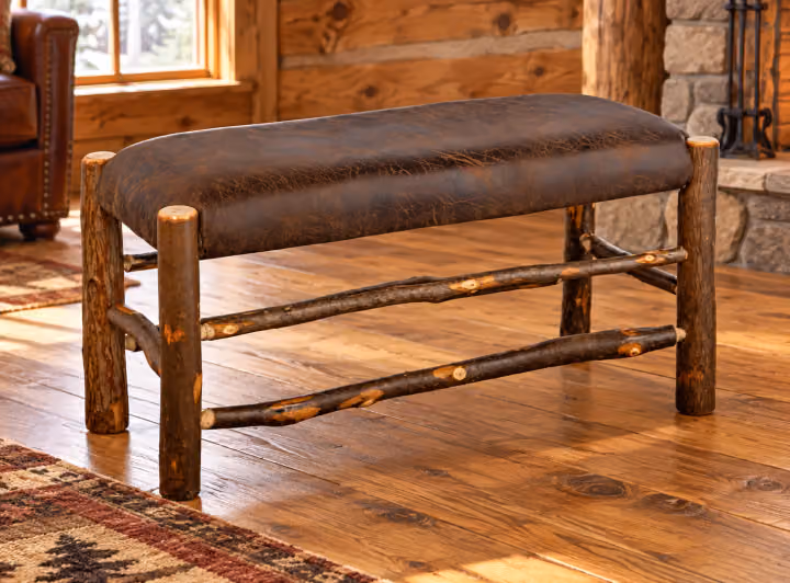 Hearthside Hickory Glen Upholstered Bench