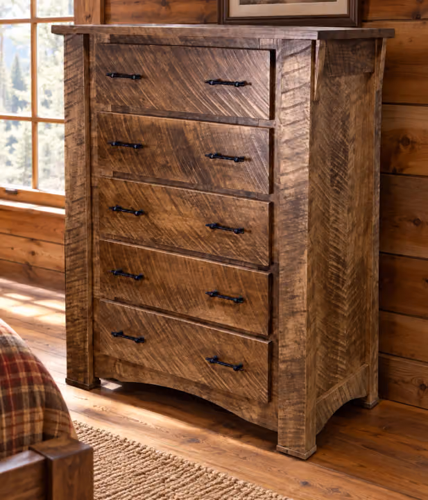 Timber Summit Rough-sawn Maple Concealed-Storage Chest