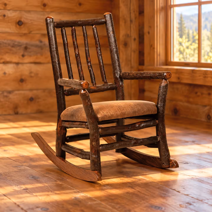 Tall Timbers Hickory Tall-back Child Rocker