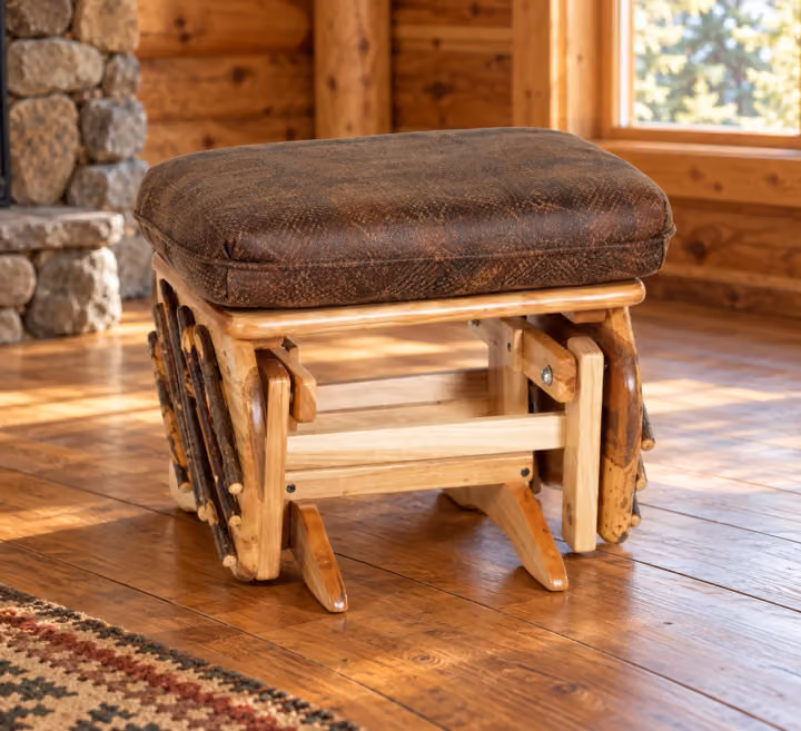 Hemlock Ridge Hickory Gliding Ottoman