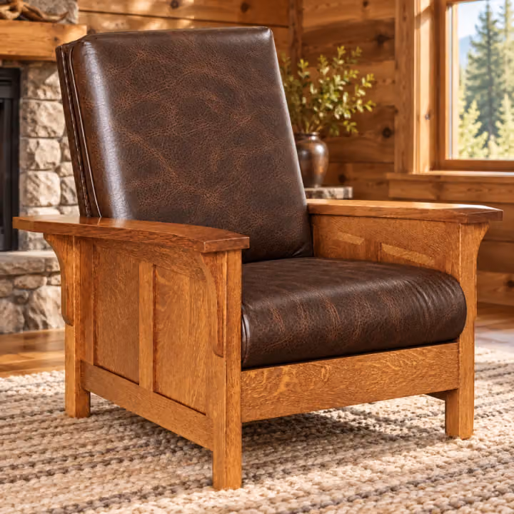 Spring Hollow Panel-Back Reclining Chair