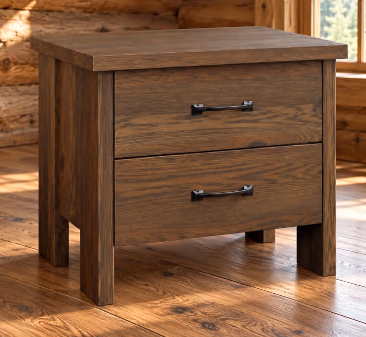 Prairie Crest Two-Drawer Nightstand