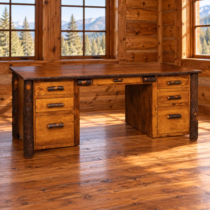 Fox Hollow Hickory Summit Executive Desk