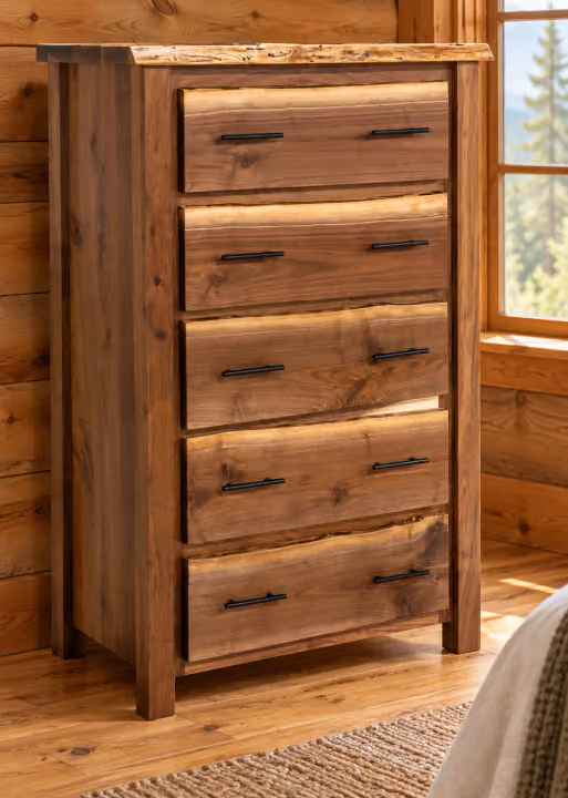 Hearthside Oak Haven 5 Drawer Chest