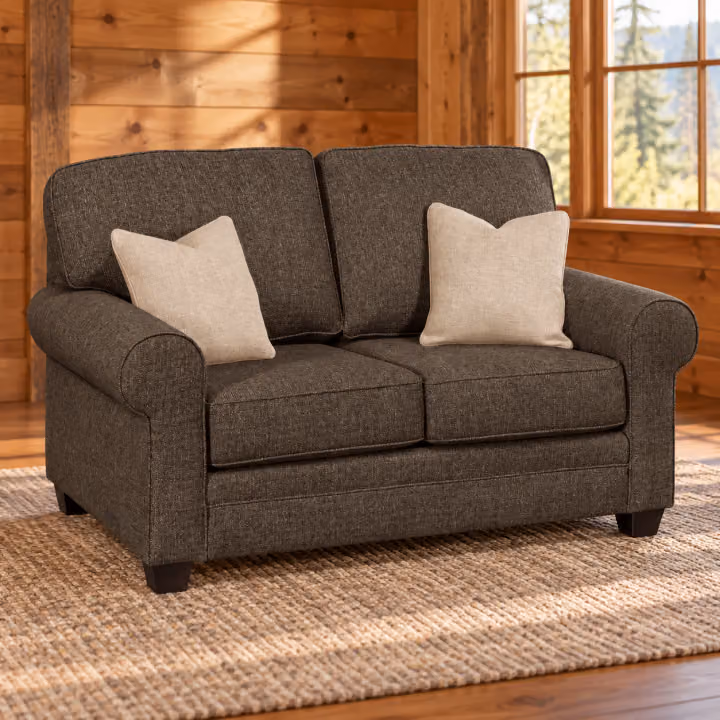 Willow Glen Sock-Arm Fabric Loveseat