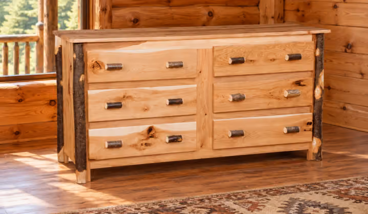 Hemlock Ridge Hickory 6-Drawer Dresser