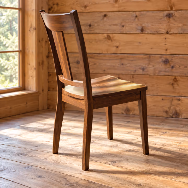 Canyon Brook Rustic Hickory Panel Dining Chair