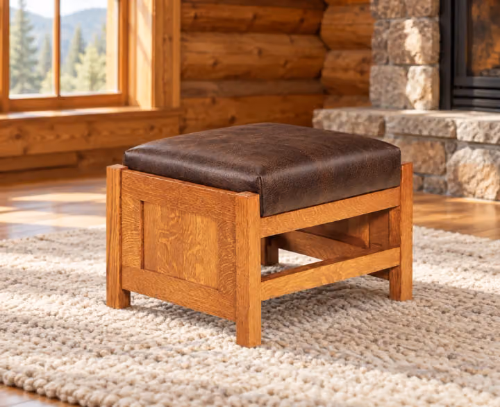 Walnut Hollow Panel Morris Footstool