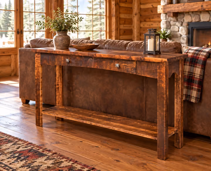 Maple Gap Rough-sawn Maple Sofa Table