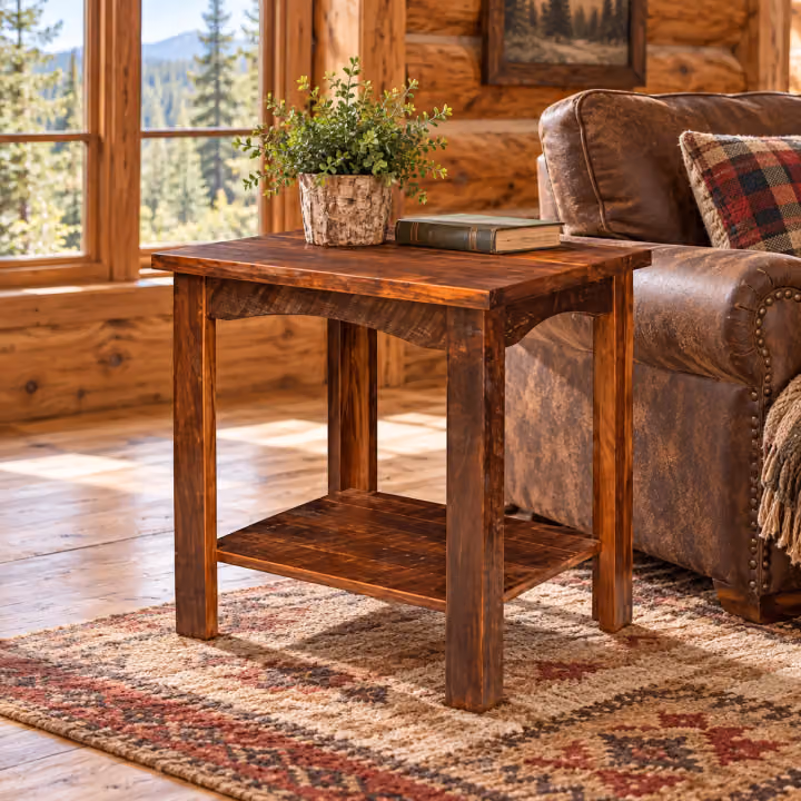 Maple Gap Rough-sawn Maple End Table