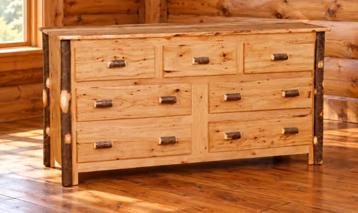 Hemlock Ridge Hickory 7-Drawer Dresser
