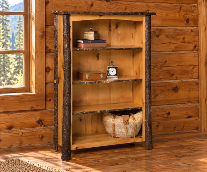 Coyote Ridge Hickory Spindle Bookcase
