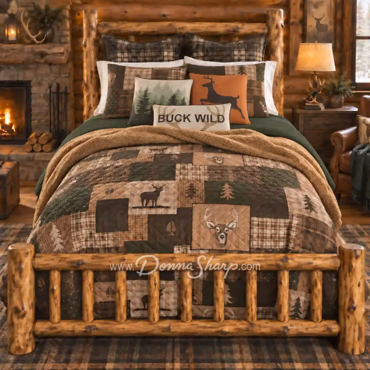 Green Forest Quilt Set