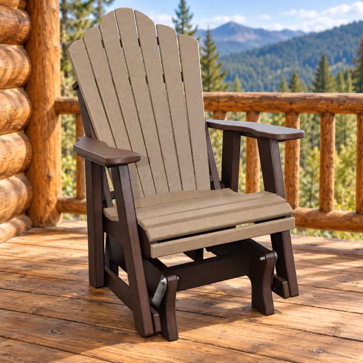 Harbor Curve Single Glider — Outdoor Poly in an outdoor setting