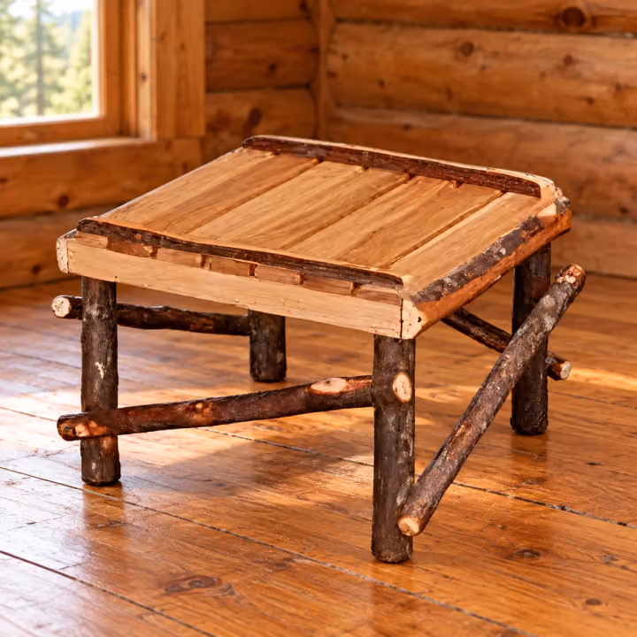 Fox Hollow Hickory Footstool