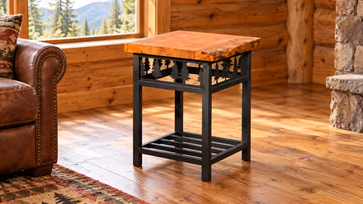 Iron Grove Maple Live-Edge End Table