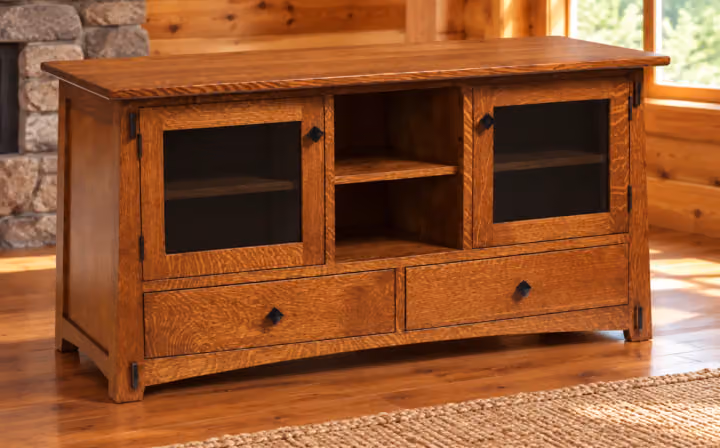 Stonebridge 60-Inch Open-Center TV Console