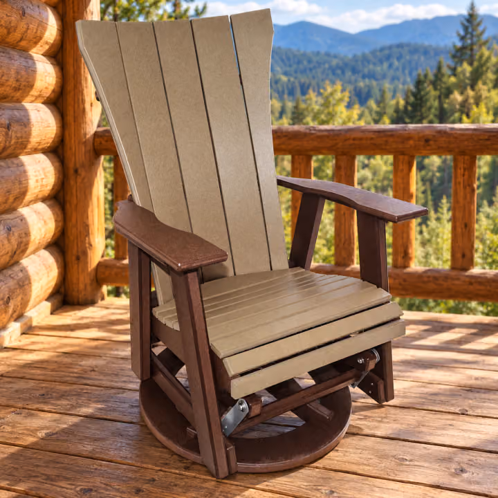 Ridgecrest Swivel Glider — Outdoor Poly in an outdoor setting