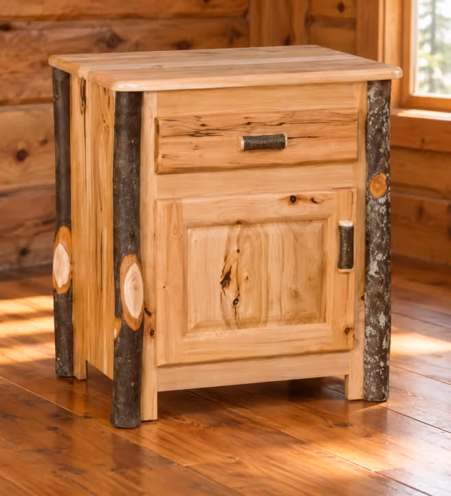 Hemlock Ridge Hickory 1-Drawer, 1-Door Nightstand