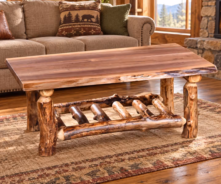 Woodland Ridge Aspen & Black Walnut Coffee Table
