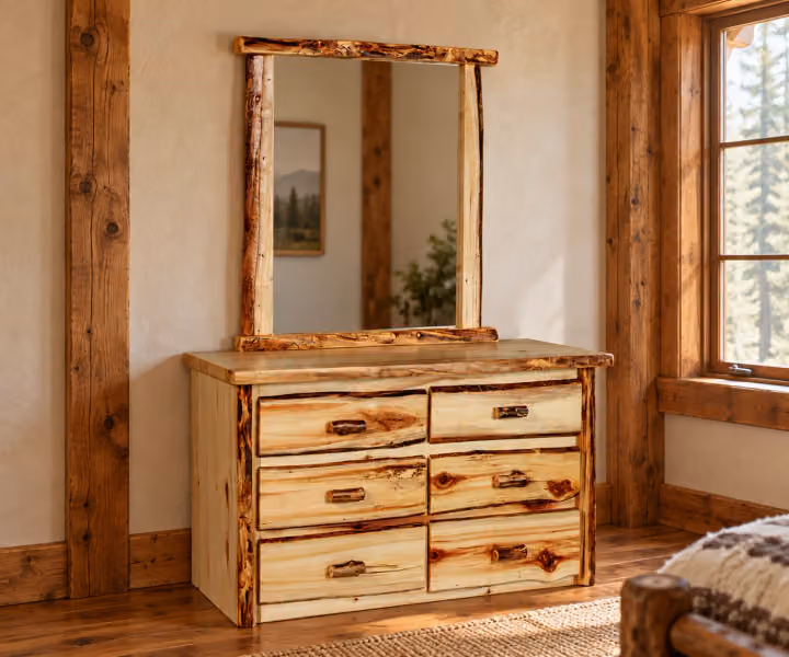 Hearthside Maple Vista 6 Drawer Dresser