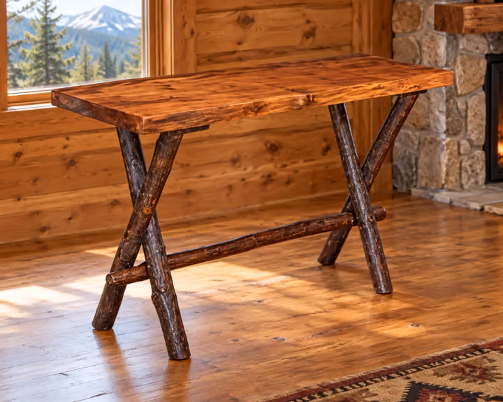 Creekstone Maple Live-Edge Console Table