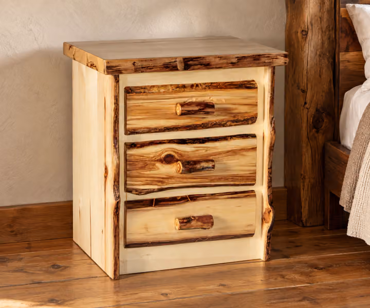 Hearthside Maple Vista 3 Drawer Nightstand