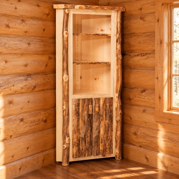 Timber Hollow Aspen Narrow Corner Cabinet