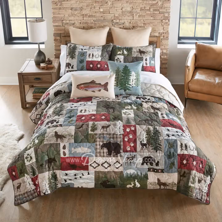 Montana Forest Quilt Set