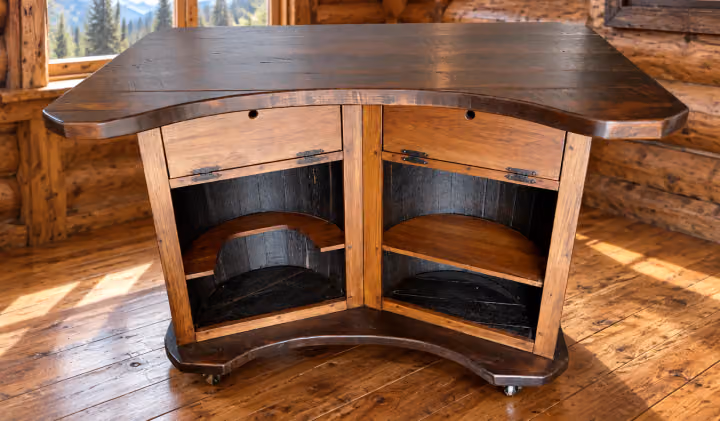 Caskwood Half-Barrel Bar