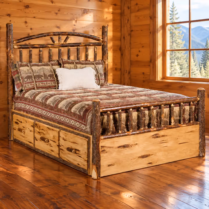 Hemlock Ridge Hickory Storage Bed