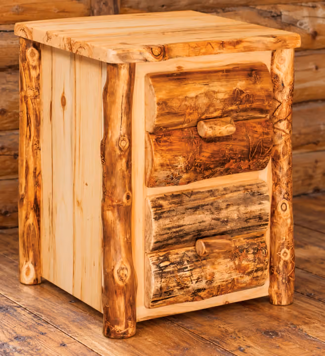 Timber Hollow Aspen Two-Drawer File Cabinet