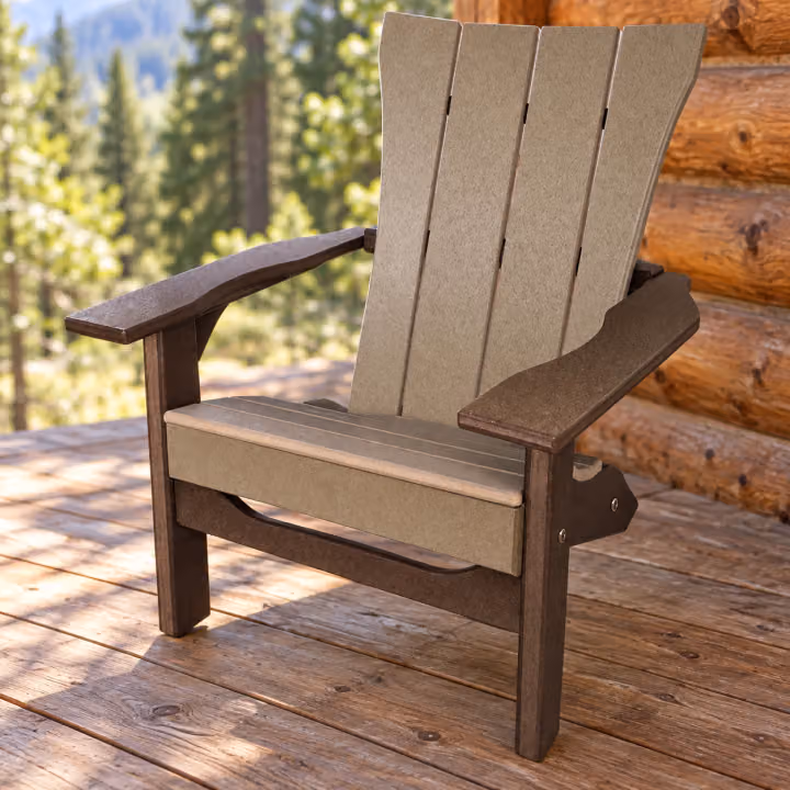 Ridgecrest Folding Adirondack — Outdoor Poly in an outdoor setting