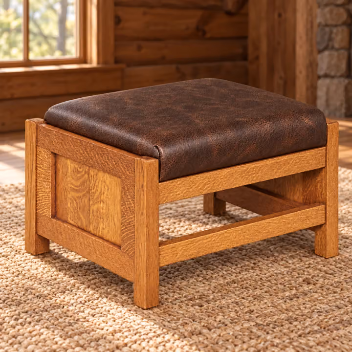 Spring Hollow Panel-Side Footstool