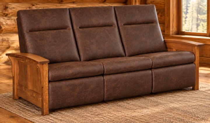 Summit Hollow Panel Wall-Hugger Sofa Recliner