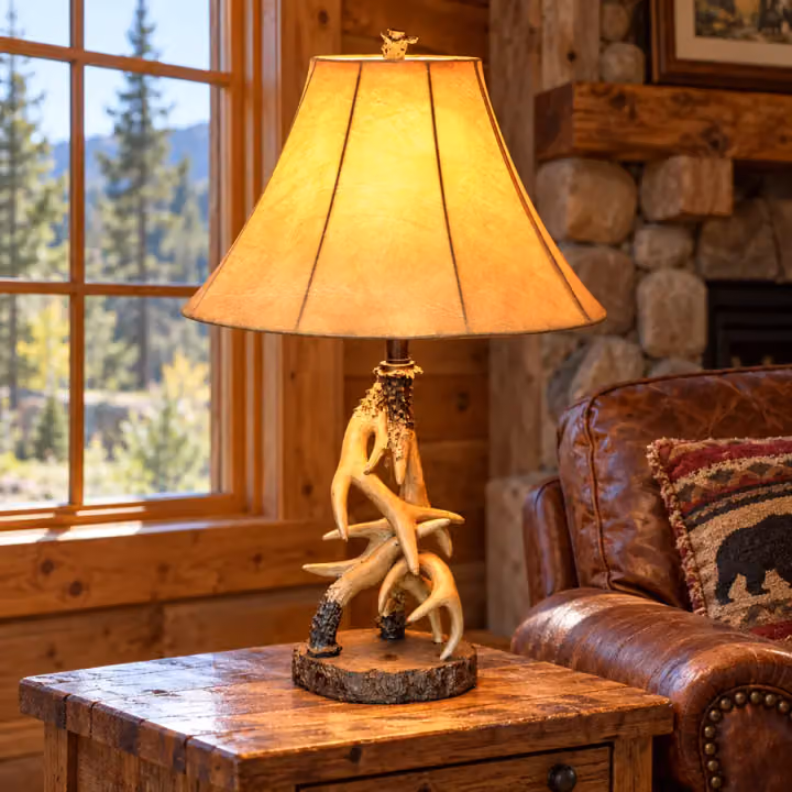 Woodland Antler Table Lamp
