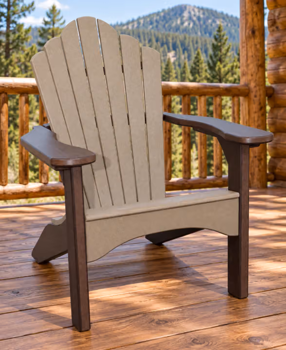 Harbor Curve Adirondack — Outdoor Poly in an outdoor setting
