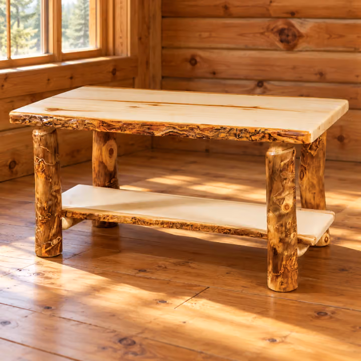 Timber Hollow Aspen Shelf Coffee Table