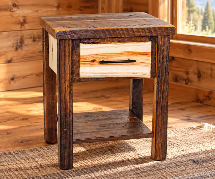 Hearthside Barnwood Crossing 1 Drawer Nightstand