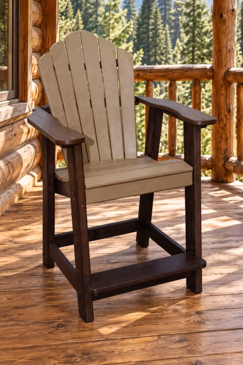 Harbor Curve Chair — Outdoor Poly in an outdoor setting