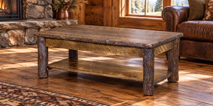 Stonewater Rough-sawn Maple & Hickory Rectangular Coffee Table