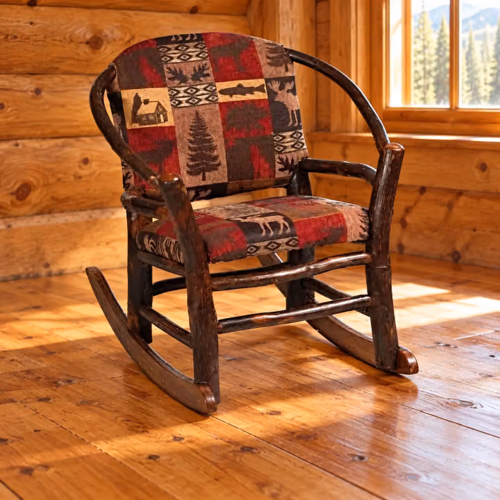 River Curve Hickory Child Hoop Rocker