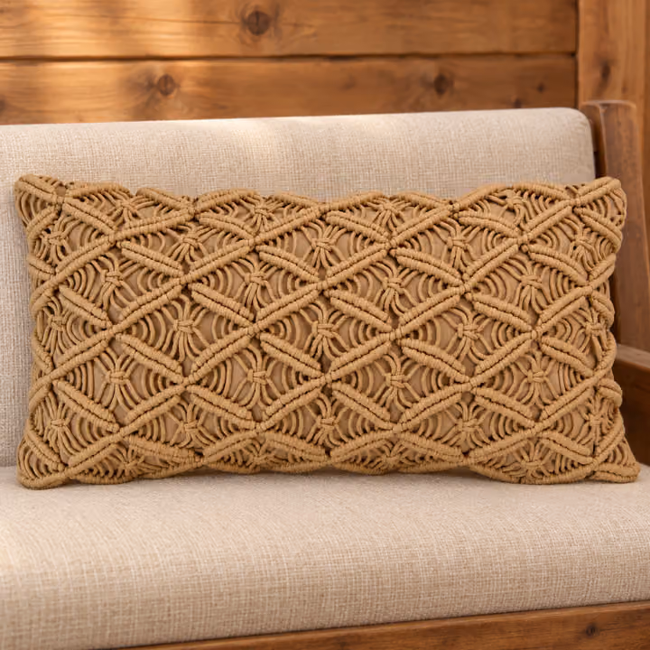 Lj Plaid Pillow (Tan)