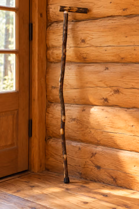 Trail Companion Hickory T-Handle Cane