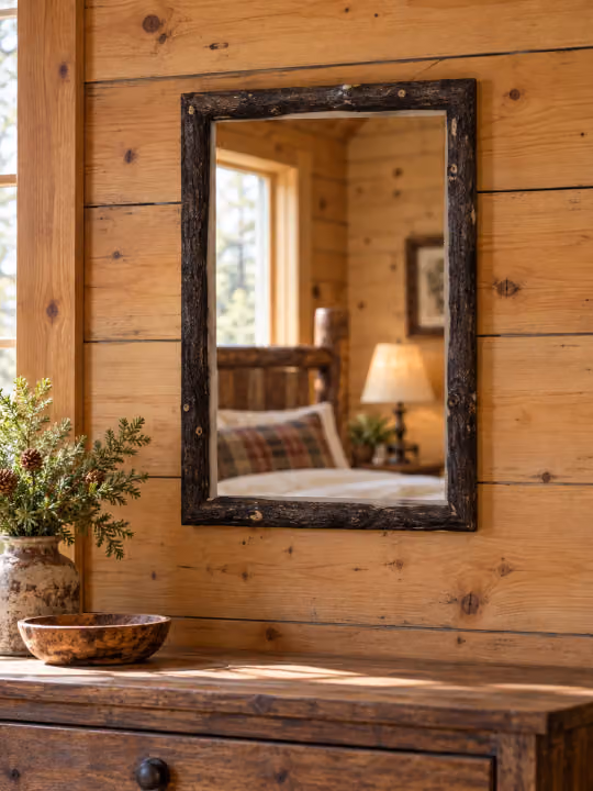 Coyote Ridge Hickory Compact Mirror
