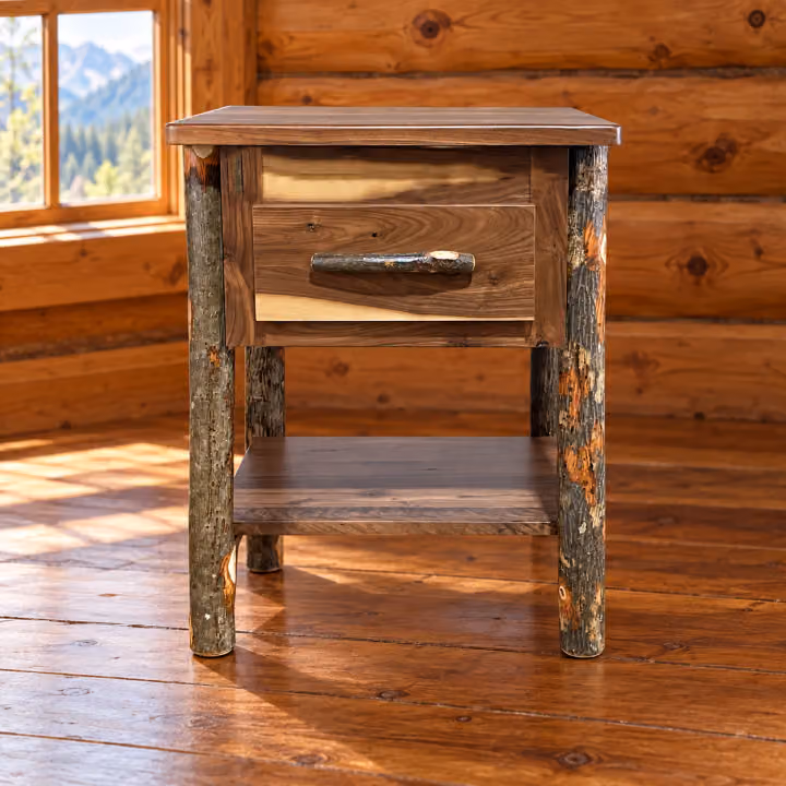 Granite Creek Black Walnut 1 Drawer Nightstand