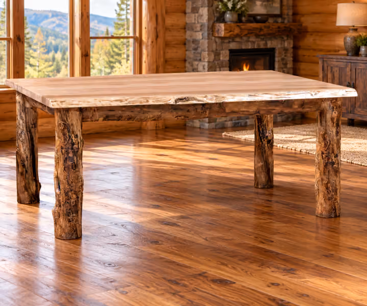 Riverbend Aspen & Wormy Maple Table